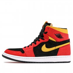 Air Jordan 1 High Zoom Air CMFT "Black Chile Red" Mens/Womens AJ1 Sneakers CT0978-006