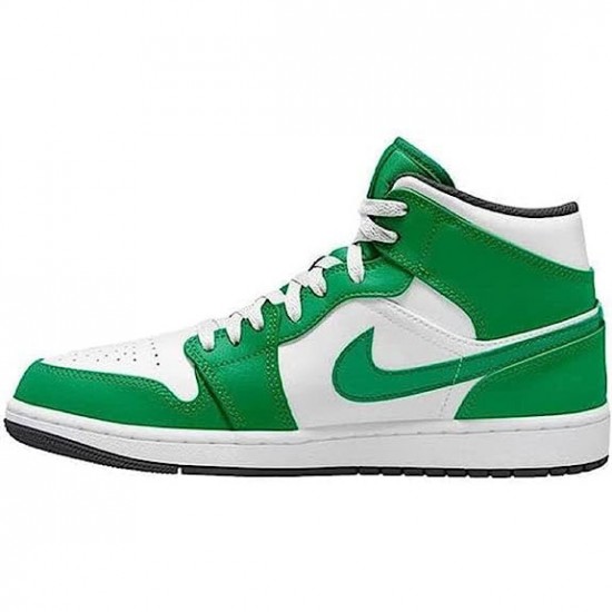 Air Jordan 1 Mid Lucky Green Black White DQ8426 301 AJ1 Jordan Shoes