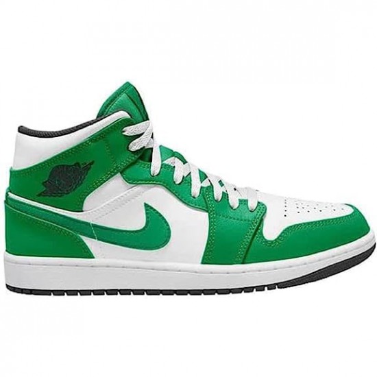 Air Jordan 1 Mid Lucky Green Black White DQ8426 301 AJ1 Jordan Shoes