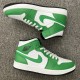 Air Jordan 1 Mid Lucky Green Black White DQ8426 301 AJ1 Jordan Shoes