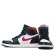 Air Jordan 1 Retro High Black Gym Red Womens/Mens AJ1 Sneakers 555088-061