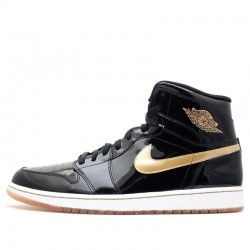 Air Jordan 1 Retro High "Black Metallic Gold" 2013 Mens AJ1 Sneakers 555088-019