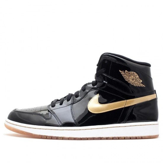 Air Jordan 1 Retro High Black Metallic Gold 2013 Mens AJ1 Sneakers 555088-019