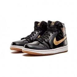 Air Jordan 1 Retro High "Black Metallic Gold" 2013 Mens AJ1 Sneakers 555088-019