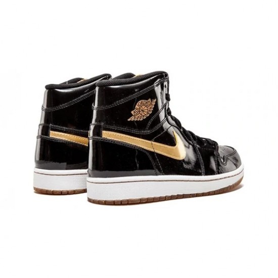 Air Jordan 1 Retro High Black Metallic Gold 2013 Mens AJ1 Sneakers 555088-019