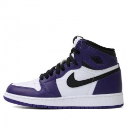 Air Jordan 1 Retro High "Court Purple White" Womens/Mens AJ1 Sneakers 575441-500