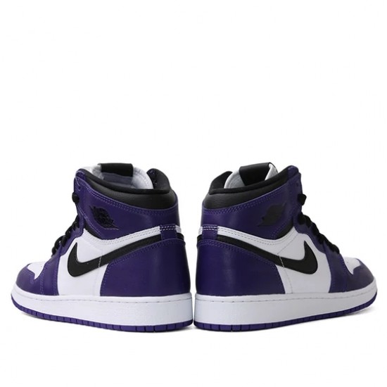 Air Jordan 1 Retro High Court Purple White Womens/Mens AJ1 Sneakers 575441-500