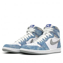 Air Jordan 1 Retro High "Hyper Royal Smoke Grey" Womens/Mens AJ1 Sneakers 555088-402