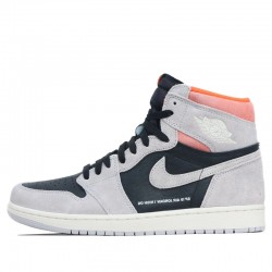 Air Jordan 1 Retro High "Neutral Grey Hyper Crimson" Mens/Womens AJ1 Sneakers 555088-018