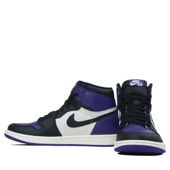 Air Jordan 1 Retro High OG Court Purple Womens/Mens AJ1 Sneakers 555088-501