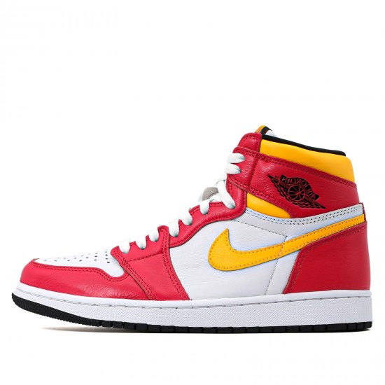 Air Jordan 1 Retro High OG Light Fusion Red Womens/Mens AJ1 Sneakers 555088-603