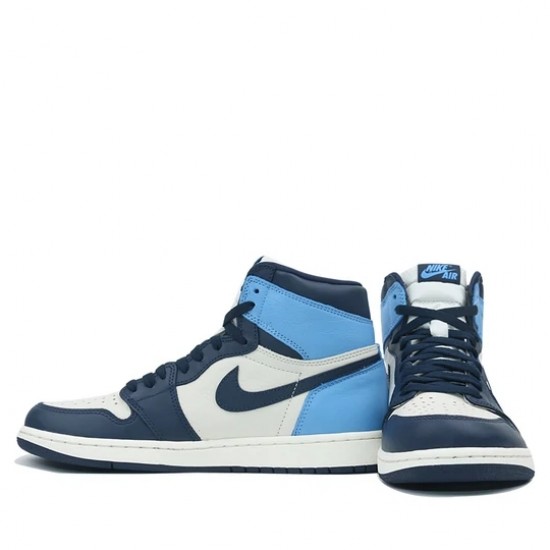 Air Jordan 1 Retro High Obsidian UNC Womens/Mens AJ1 Sneakers 555088-140