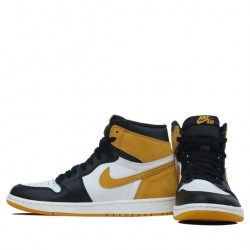 Air Jordan 1 Retro High "Yellow Ochre" Mens/Womens AJ1 Sneakers 555088-109