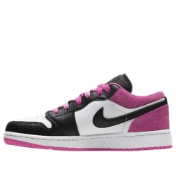 Air Jordan 1 Low "Black Active Fuchsia" Womens/Mens AJ1 Sneakers CT1564-005