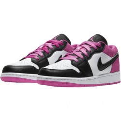 Air Jordan 1 Low "Black Active Fuchsia" Womens/Mens AJ1 Sneakers CT1564-005