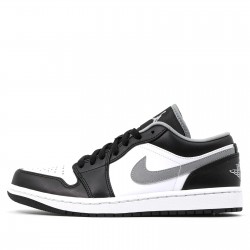 Air Jordan 1 Low "Black White Grey" Womens/Mens AJ1 Sneakers 553558-040