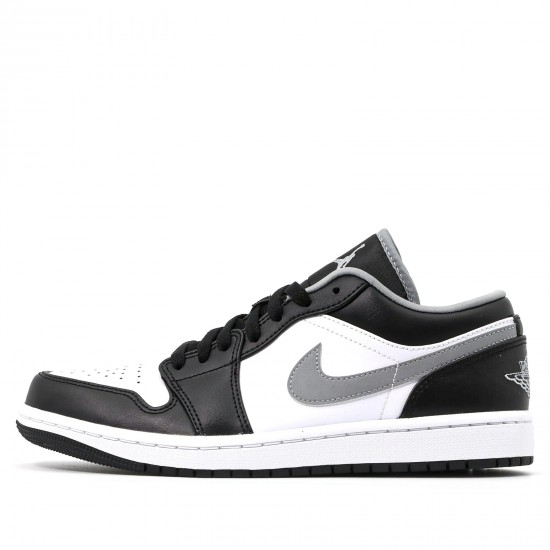 Air Jordan 1 Low Black White Grey Womens/Mens AJ1 Sneakers 553558-040