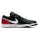 Air Jordan 1 Low Brushstroke Swoosh Black Womens/Mens AJ1 Sneakers DA4659-001