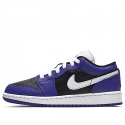 Air Jordan 1 Low "Court Purple Black" Womens/Mens AJ1 Sneakers 553560-501