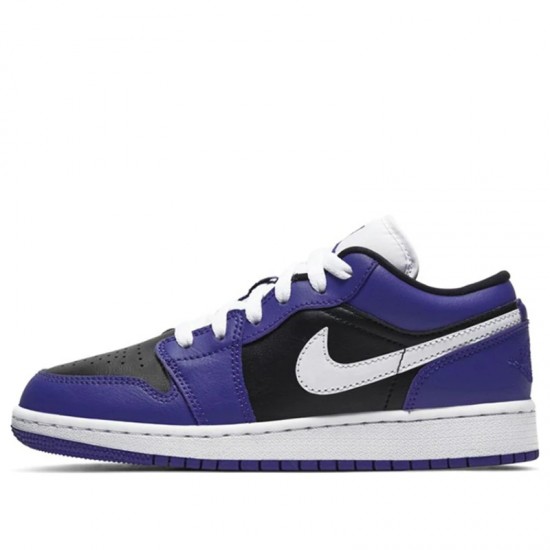 Air Jordan 1 Low Court Purple Black Womens/Mens AJ1 Sneakers 553560-501