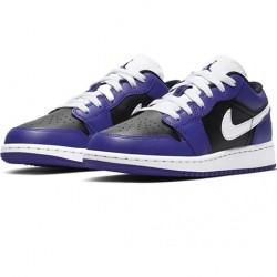 Air Jordan 1 Low "Court Purple Black" Womens/Mens AJ1 Sneakers 553560-501