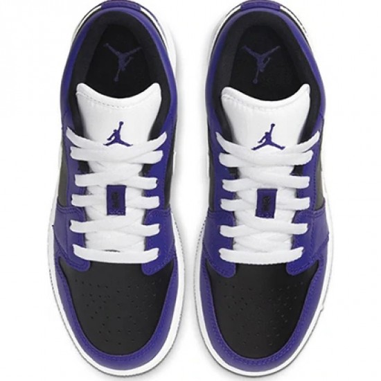 Air Jordan 1 Low Court Purple Black Womens/Mens AJ1 Sneakers 553560-501