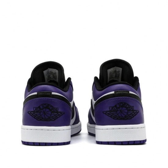 Air Jordan 1 Low Court Purple White Mens/Women AJ1 Sneakers 553558-500