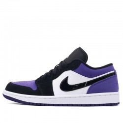 Air Jordan 1 Low "Court Purple" Womens/Mens AJ1 Sneakers 553558-125