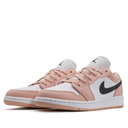 Air Jordan 1 Low "Light Arctic Orange Pink" GS AJ1 Sneakers 553560-800