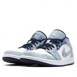 Air Jordan 1 Low "Washed Denim" Mens/Womens AJ1 Sneakers CZ8455-100