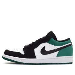 Air Jordan 1 Low "White Black Mystic Green" Mens/Women AJ1 Sneakers 553558-113