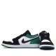 Air Jordan 1 Low White Black Mystic Green Mens/Women AJ1 Sneakers 553558-113