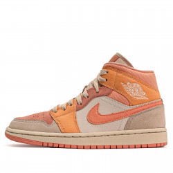 Air Jordan 1 Mid "Apricot Orange" Mens/Womens AJ1 Sneakers DH4270-800