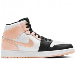 Air Jordan 1 Mid "Arctic Orange Black Toe" Womens/Mens AJ1 Sneakers 554725-133