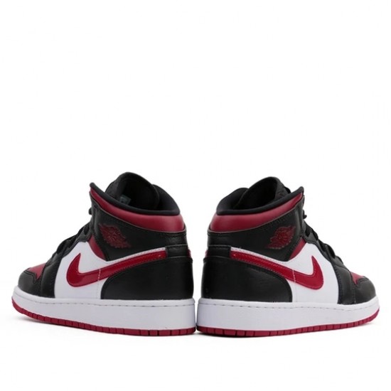 Air Jordan 1 Mid Bred Toe Womens/Mens AJ1 Sneakers 554725-066