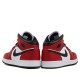 Air Jordan 1 Mid Chicago Black Toe Womens/Mens AJ1 Sneakers 554725-069