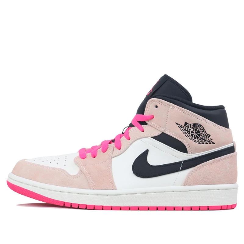 Air Jordan 1 Mid "Crimson Tint" Womens/Mens AJ1 Sneakers 852542-801