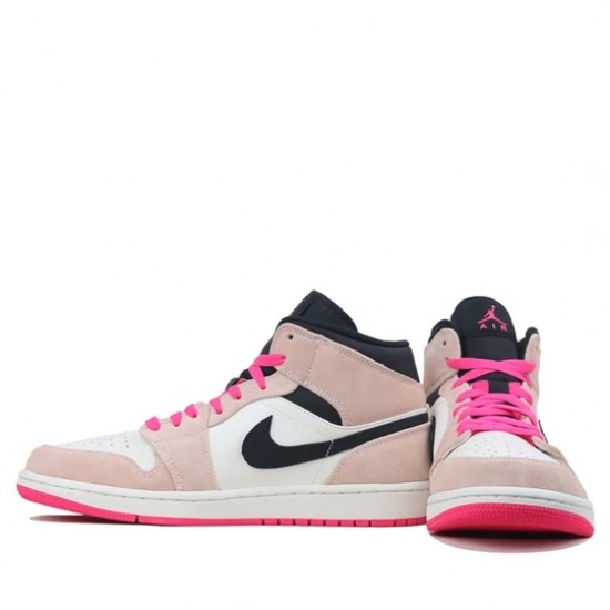 Air Jordan 1 Mid Crimson Tint Womens/Mens AJ1 Sneakers 852542-801