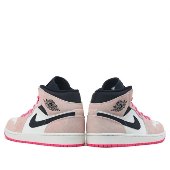 Air Jordan 1 Mid Crimson Tint Womens/Mens AJ1 Sneakers 852542-801