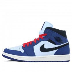 Air Jordan 1 Mid "Deep Royal Blue Black" Womens/Mens AJ1 Sneakers 852542-400