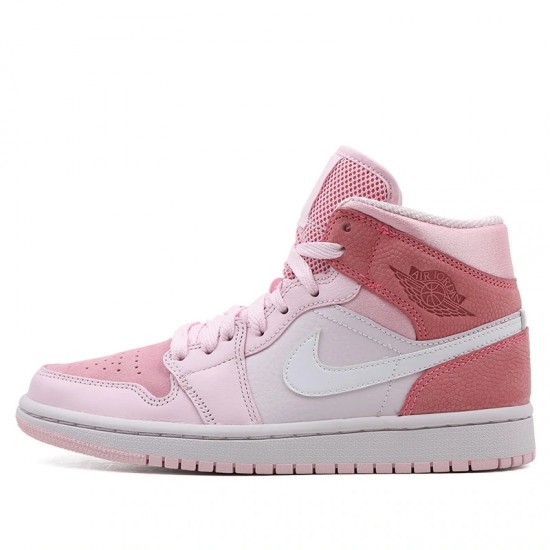 Air Jordan 1 Mid Digital Pink Womens AJ1 Sneakers CW5379-600