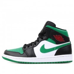 Air Jordan 1 Mid "Green Toe" Womens/Mens AJ1 Sneakers 554724-067