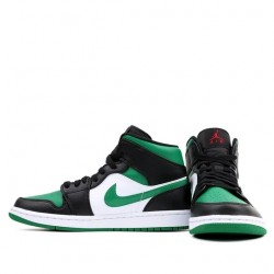 Air Jordan 1 Mid "Green Toe" Womens/Mens AJ1 Sneakers 554724-067