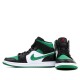 Air Jordan 1 Mid Green Toe Womens/Mens AJ1 Sneakers 554724-067