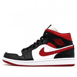 Air Jordan 1 Mid "Gym Red Black White" Womens/Mens AJ1 Sneakers 554724-122