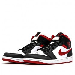 Air Jordan 1 Mid "Gym Red Black White" Womens/Mens AJ1 Sneakers 554724-122