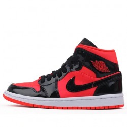 Air Jordan 1 Mid "Hot Punch Black" Womens/Mens AJ1 Sneakers BQ6472-600