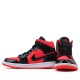 Air Jordan 1 Mid Hot Punch Black Womens/Mens AJ1 Sneakers BQ6472-600