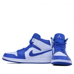 Air Jordan 1 Mid "Hyper Royal" Mens/Womens AJ1 Sneakers 554724-114