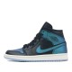 Air Jordan 1 Mid Iridescent Black Mens/Womens AJ1 Sneakers BQ6472-009